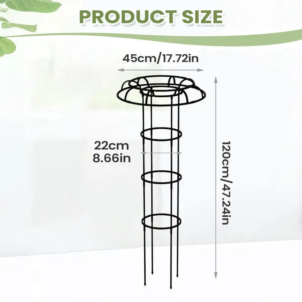 Vertical Garden Trellis Artistic Landscaping Pole Outdoor Umbrella Trellis Tower For Vines Flowers Pea Bean Tomato Clematis Peaceful Pleasures Health and Wellness M China Mainland