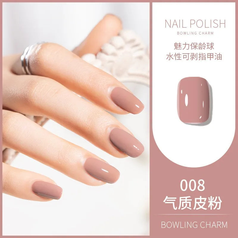 40 Colors Water-Based Nail Polish | Quick Dry No-Lamp Tearable