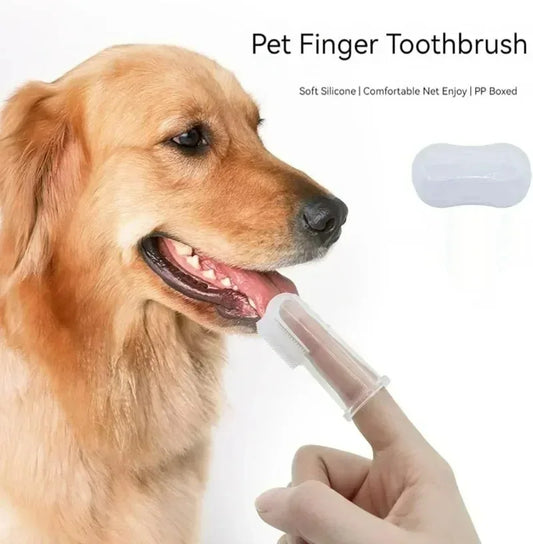 3/6pcs Pet Silicone Finger Cots Toothbrush Cats Dogs Brushing Dog Accessories Teeth Oral Cleaning Products in Addition Perros Peaceful Pleasures Health and Wellness
