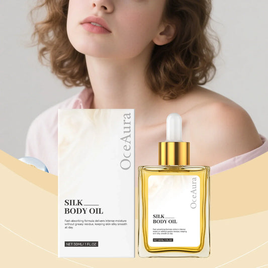 OceAura Dry Silk Body Oil – Non-Greasy Moisturizing & Exfoliating Body Oil Oasis Select