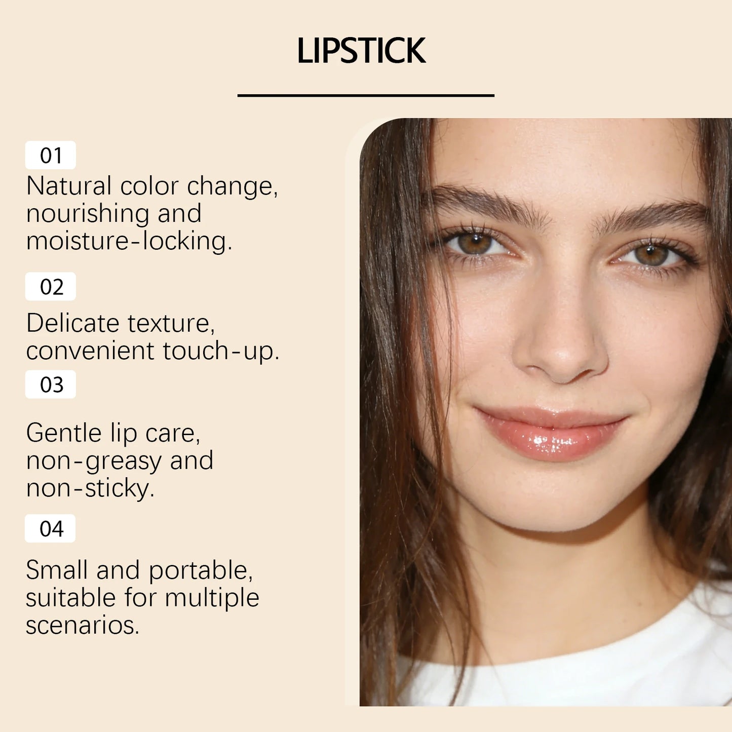 Gold Foil Adaptive Lipstick Moisturizing Lip Balm Fading Lips Lines Lock Water Glossy Shine pH Color Changing Lip Gloss Makeup Peaceful Pleasures Health and Wellness