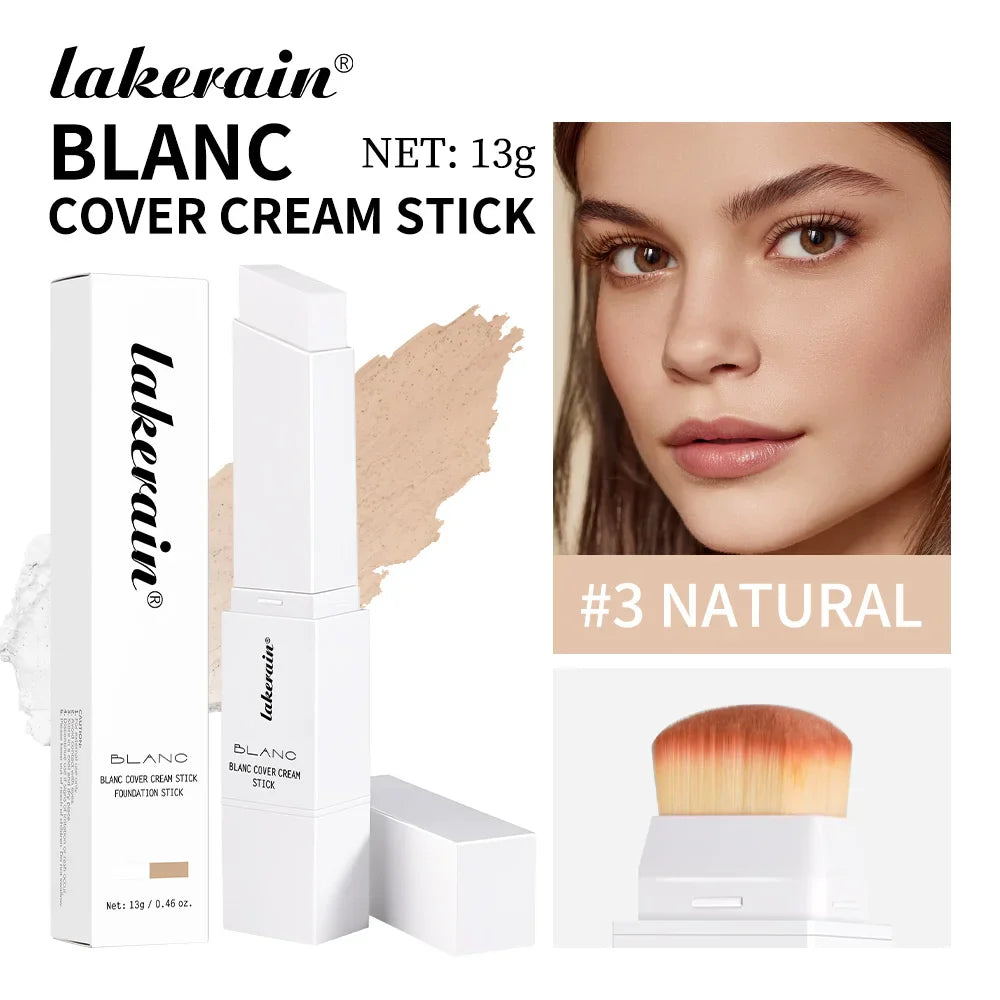 Lakerain Blanc Cover Cream Stick | Waterproof Foundation, 5 Shades