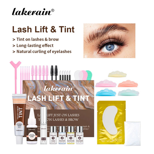 Lash Fast Lift And Tint Kit Professional Eyelash Perm Kit 2 in 1 Lashes Tint Brow Lashes Tint Brow Dye Eyes Makeup Tools Peaceful Pleasures Health and Wellness