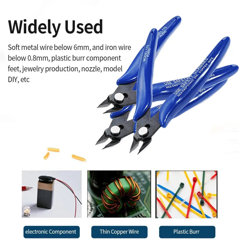 3.5/5 inch Wire Cable Cutter Multi-Functional Electrical Mini Cutting Plier Side Snips Flush Pliers Diagonal Cutting Pliers Tool Peaceful Pleasures Health and Wellness