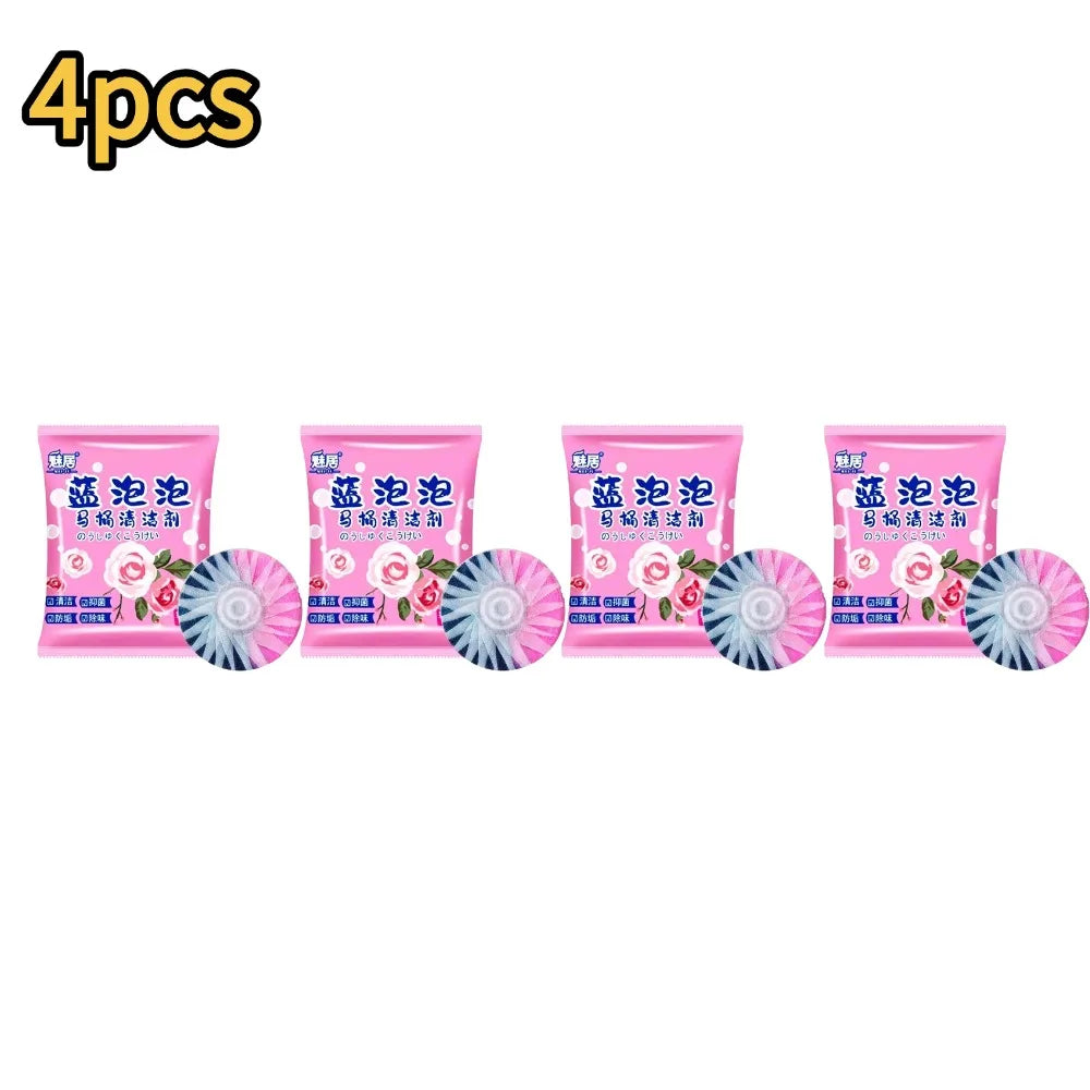 Effervescent Toilet Bubble Cleaner Freshener Tool Peaceful Pleasures Health and Wellness 4pcs