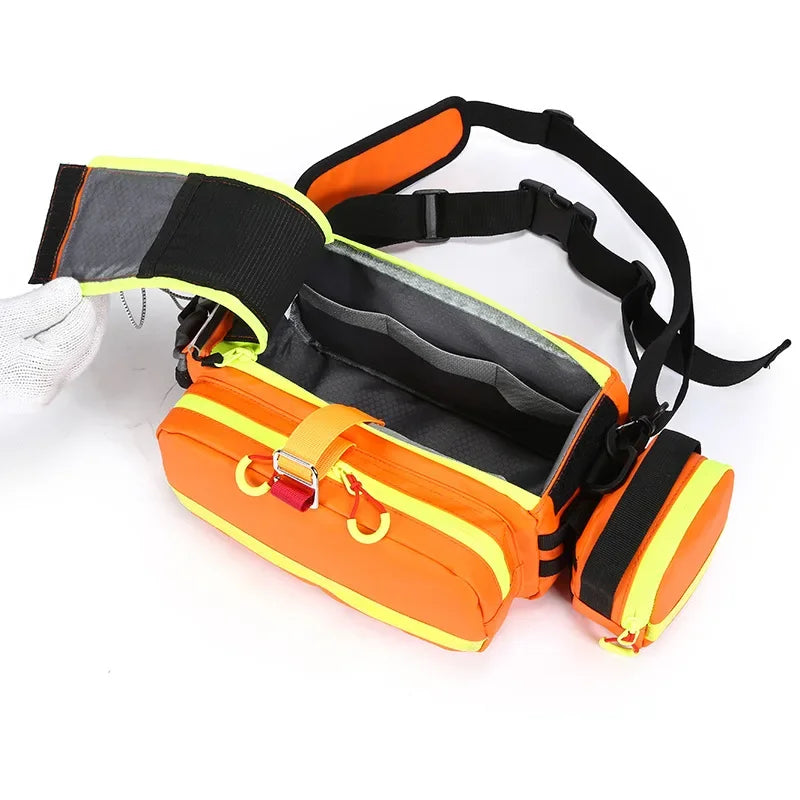 Waterproof Emergency Medical Pouch Waist Crossbody Life Monitoring Single Soldier Disposal Color Code Indication First Aid Kit Peaceful Pleasures Health and Wellness