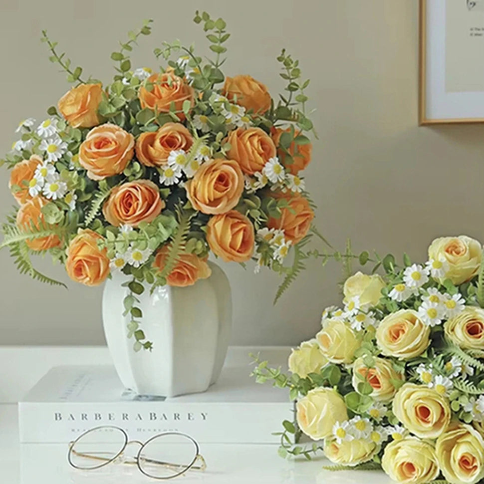 Silk Rose Artificial Flowers – Wedding, Home & DIY Decor