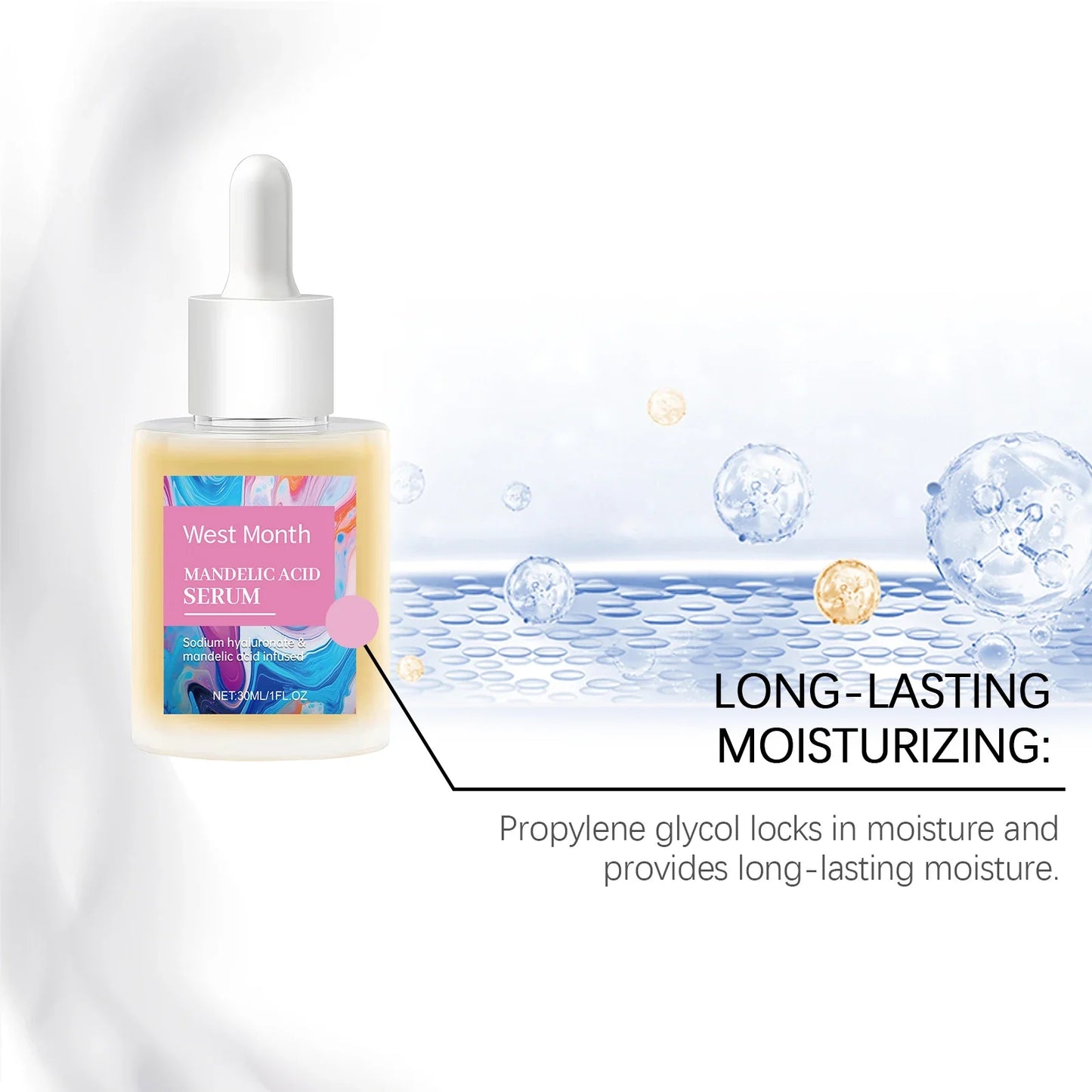 West Month Mandelic Acid Face Serum – Exfoliate & Glow 1 OZ