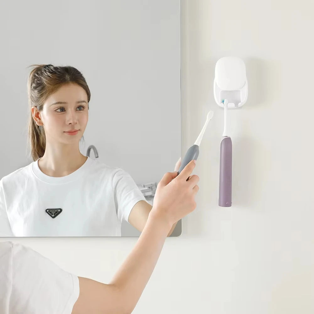 UV Light Toothbrush Disinfection Machine Wall Mounted Rechargeable Electric Cleaner Bathroom Supplies Peaceful Pleasures Health and Wellness