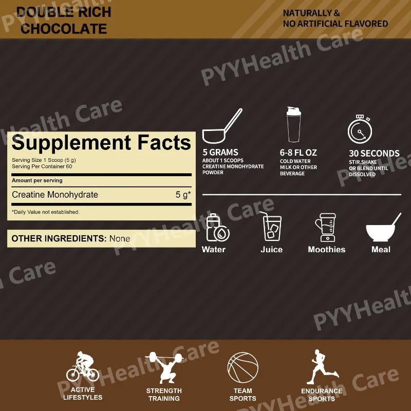 Creatine Monohydrate Powder Chocolate 300g – 60 Servings