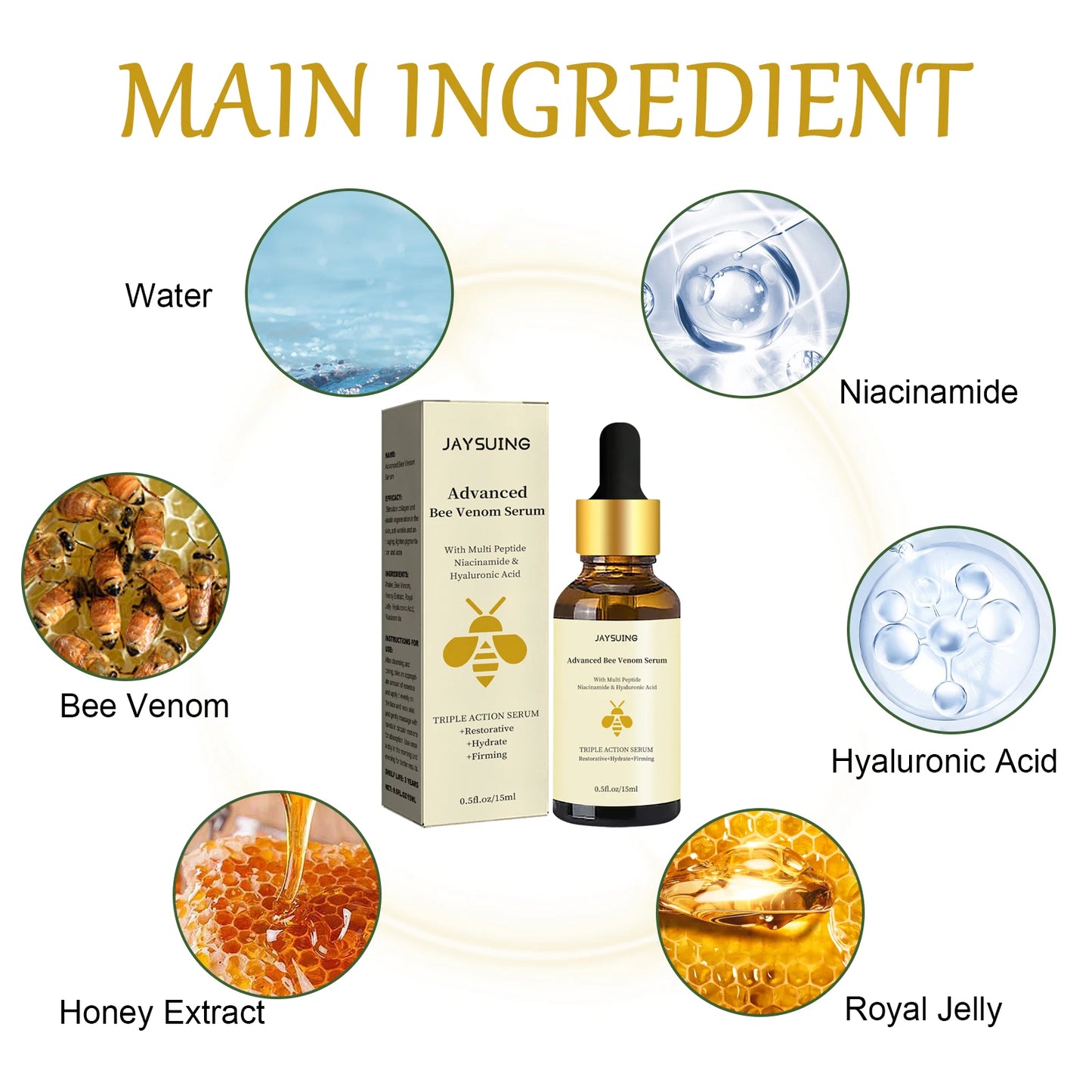 Bee Venom Firming Serum – Anti-Aging, Brightening & Hydrating