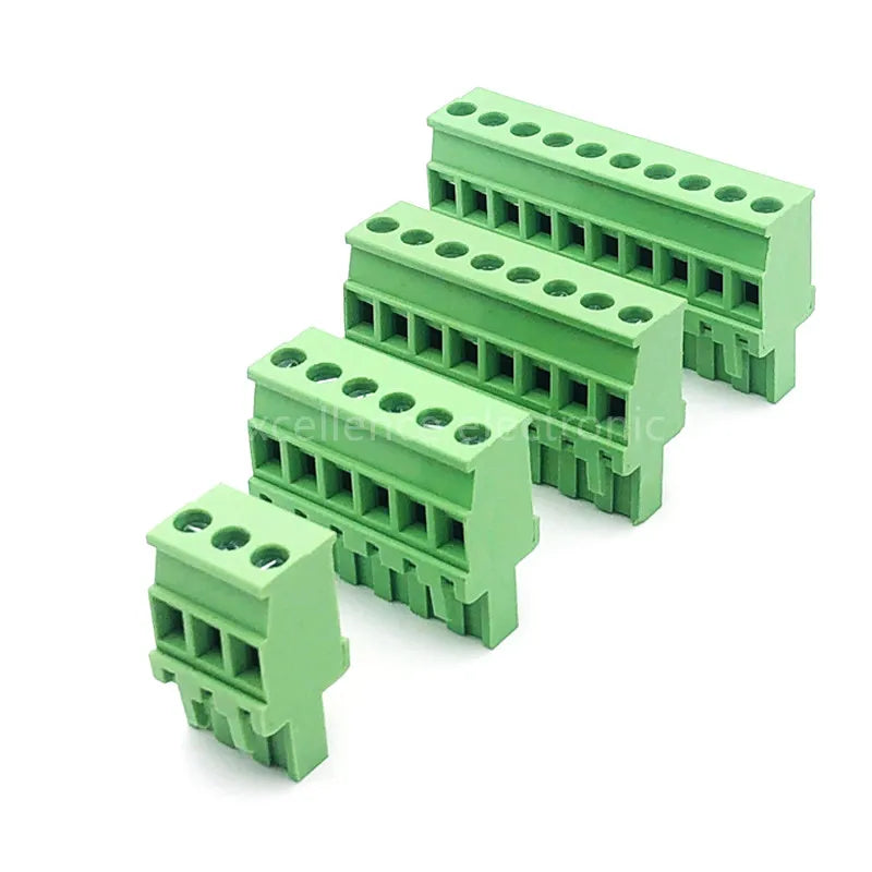 5Sets 2EDGKA-5.08mm Plug-in PCB Wiring Terminal Vertical Side Outlet Plug Complete with Straight Bent Needle Holder Peaceful Pleasures Health and Wellness