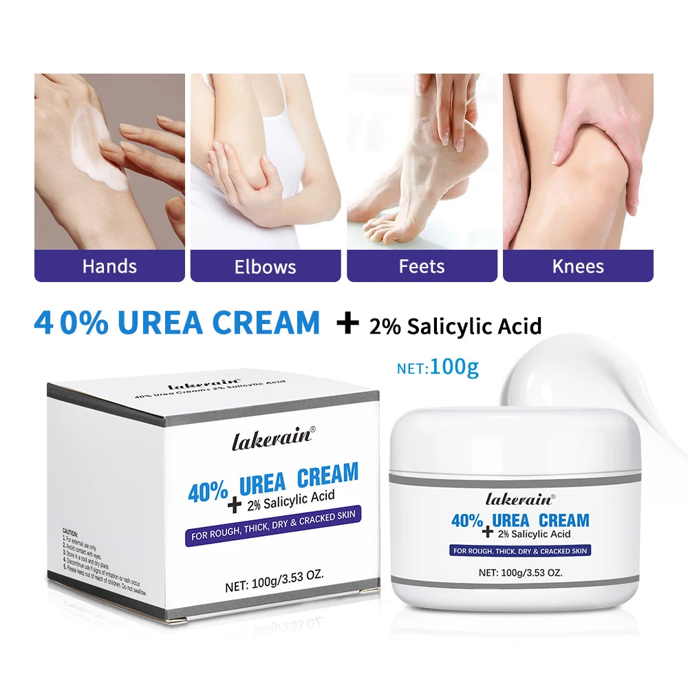 New 42% Urea Cream + 2% Salicylic acid Foot and hand Moisturizer, deep moisturizer and Nourishing moisturizer Peaceful Pleasures Health and Wellness 1pcs