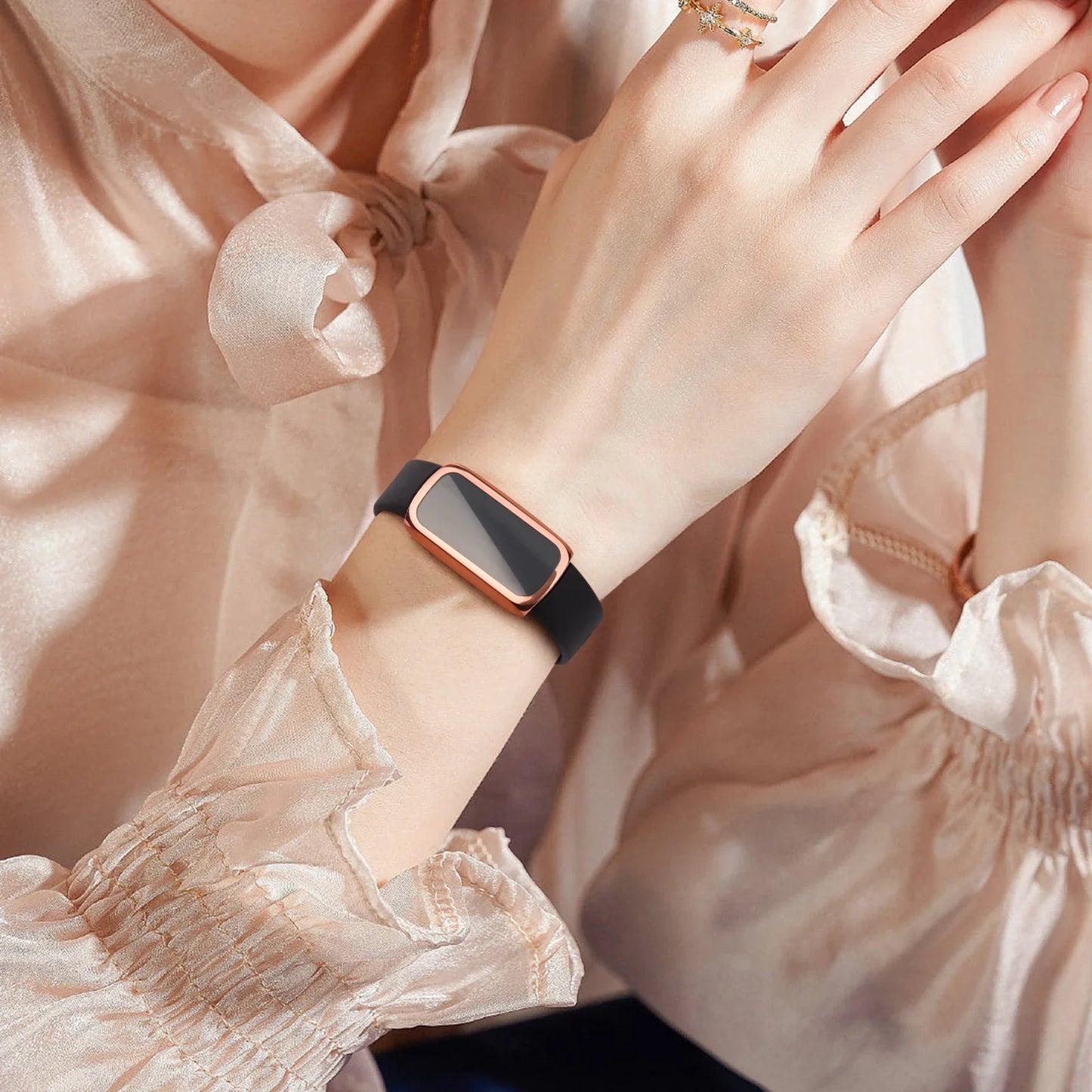 TPU Full Coverage Case for Fitbit Luxe – Bumper Screen Cover