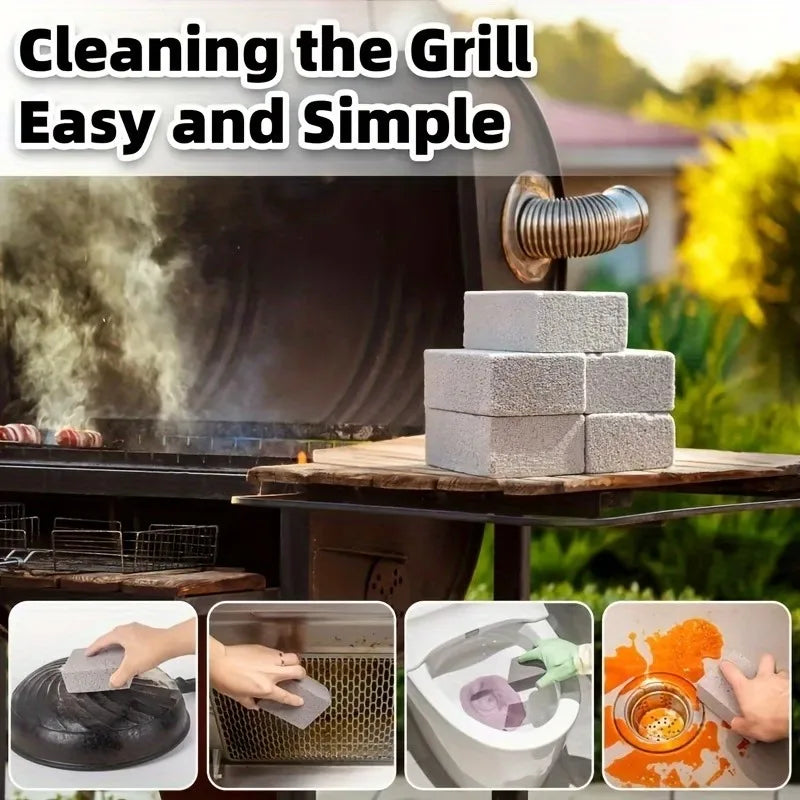 Pumice Stone Grill Cleaning Brick | BBQ Rack Cleaner 1–10 Pack
