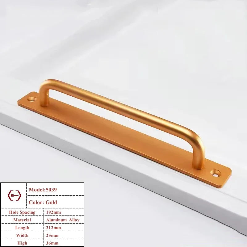Aluminium Alloy Barn Door Cabinet Handle & Drawer Pull Set