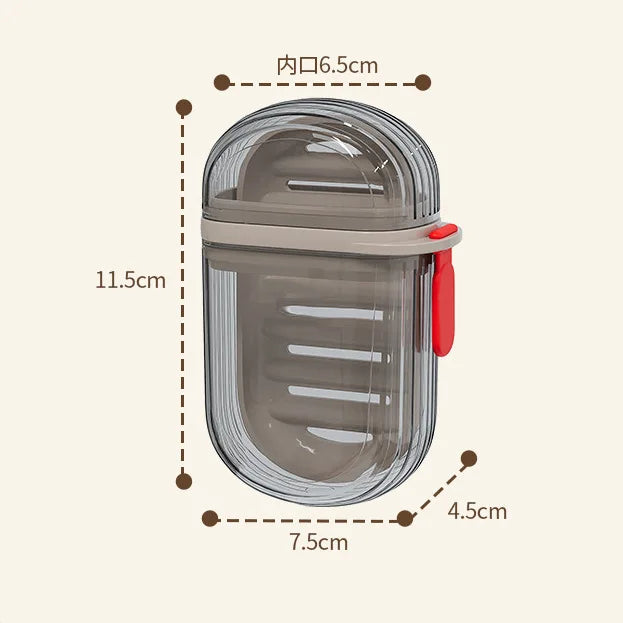 Creative Travel Soap Box Lid Sealed Drainable Portable Small Business