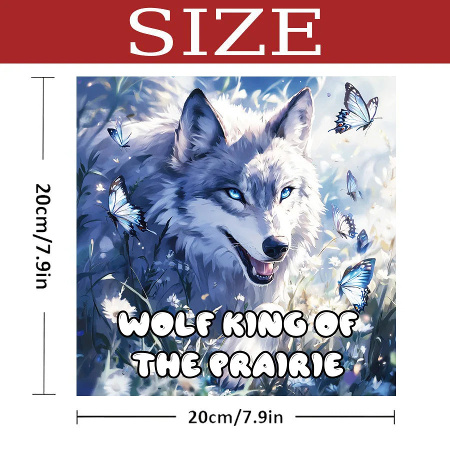 Bview Art Adult Wolf Coloring Book Therapy Stress Relief 20 Detailed