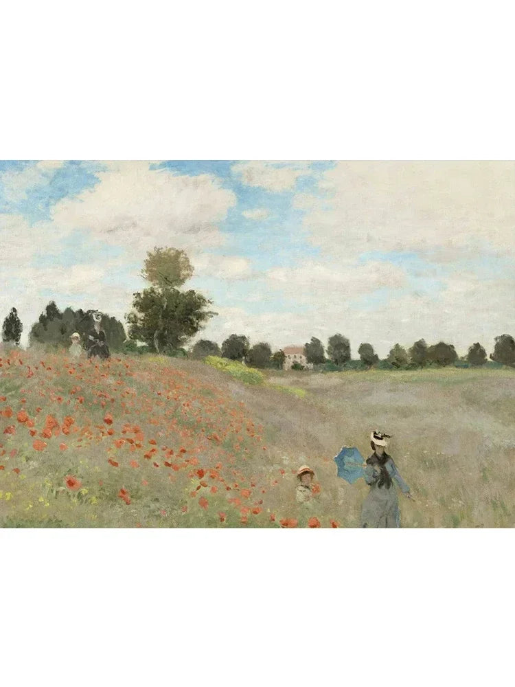 Claude Monet Exhibition Posters Canvas Oil Painting Garden Boat Lake Landscape Nature Landscape Wall Room Home Decor Peaceful Pleasures Health and Wellness