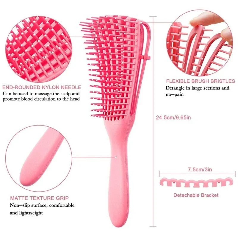 Detangling Hair Brush Scalp Massage Hair Comb Detangling Brush for Curly Hair Brush Detangler Hairbrush Women Men Salon Peaceful Pleasures Health and Wellness