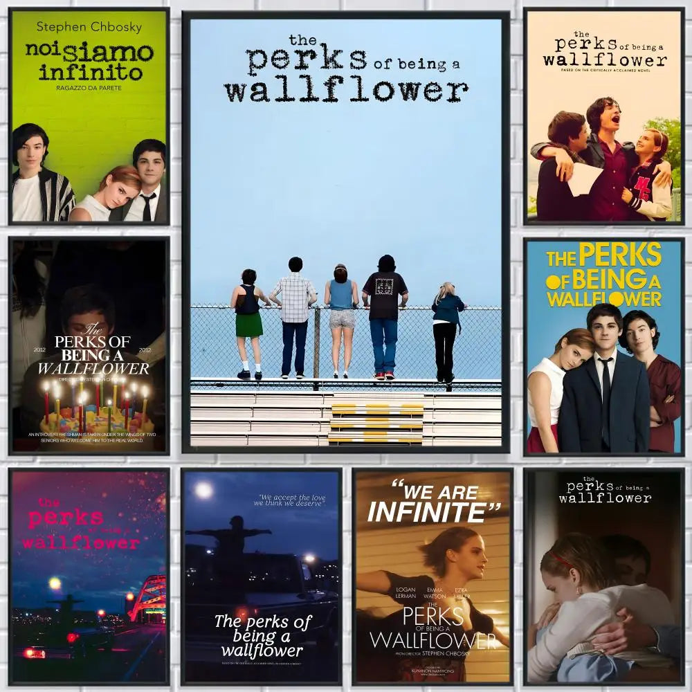 Perks of Being a Wallflower Poster – HD Self-Adhesive Wall Art Wall Art Poster Peaceful Pleasures Health and Wellness