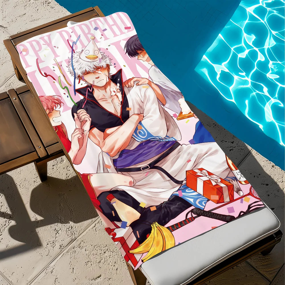 Gintama Anime Beach Towel – Quick Dry, Soft, Multi-Size