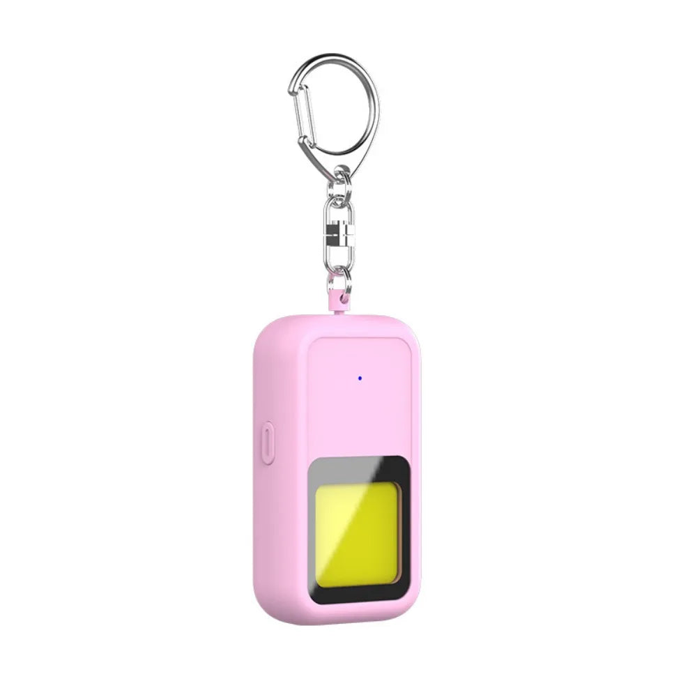 130 DB Safe Sound Personal Alarm LED Strobe Light 2 Modes Alarm Self Defence Alarm Keychain Waterproof with Hanging Hook Peaceful Pleasures Health and Wellness Pink