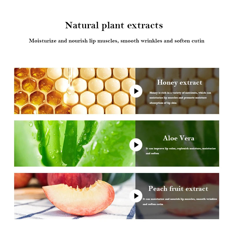 Collagen Nourishing Lip Mask | Hydrating Fruit Essence Patch