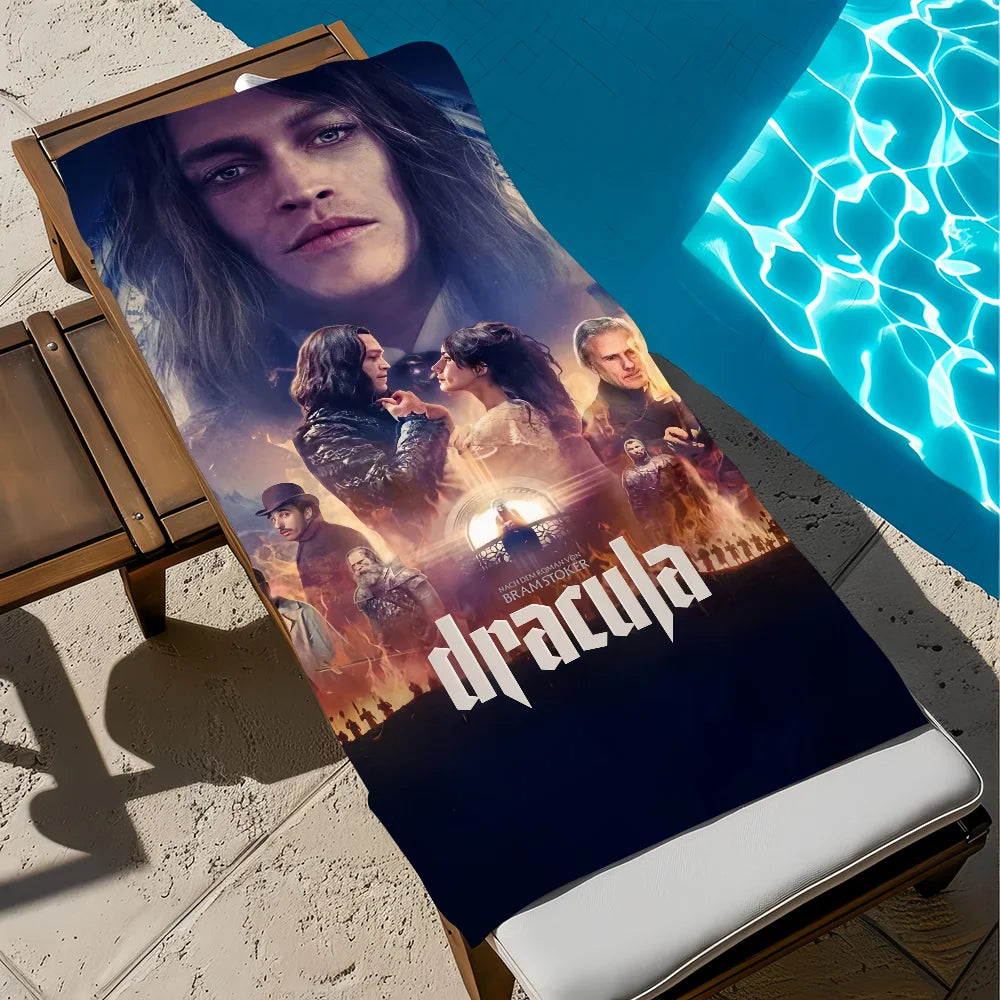 Dracula Horror Movie Quick-Dry Beach Towel | Pool & Travel Gift Quick-Dry Beach Towel Peaceful Pleasures Health and Wellness z2 STJ70x140CM