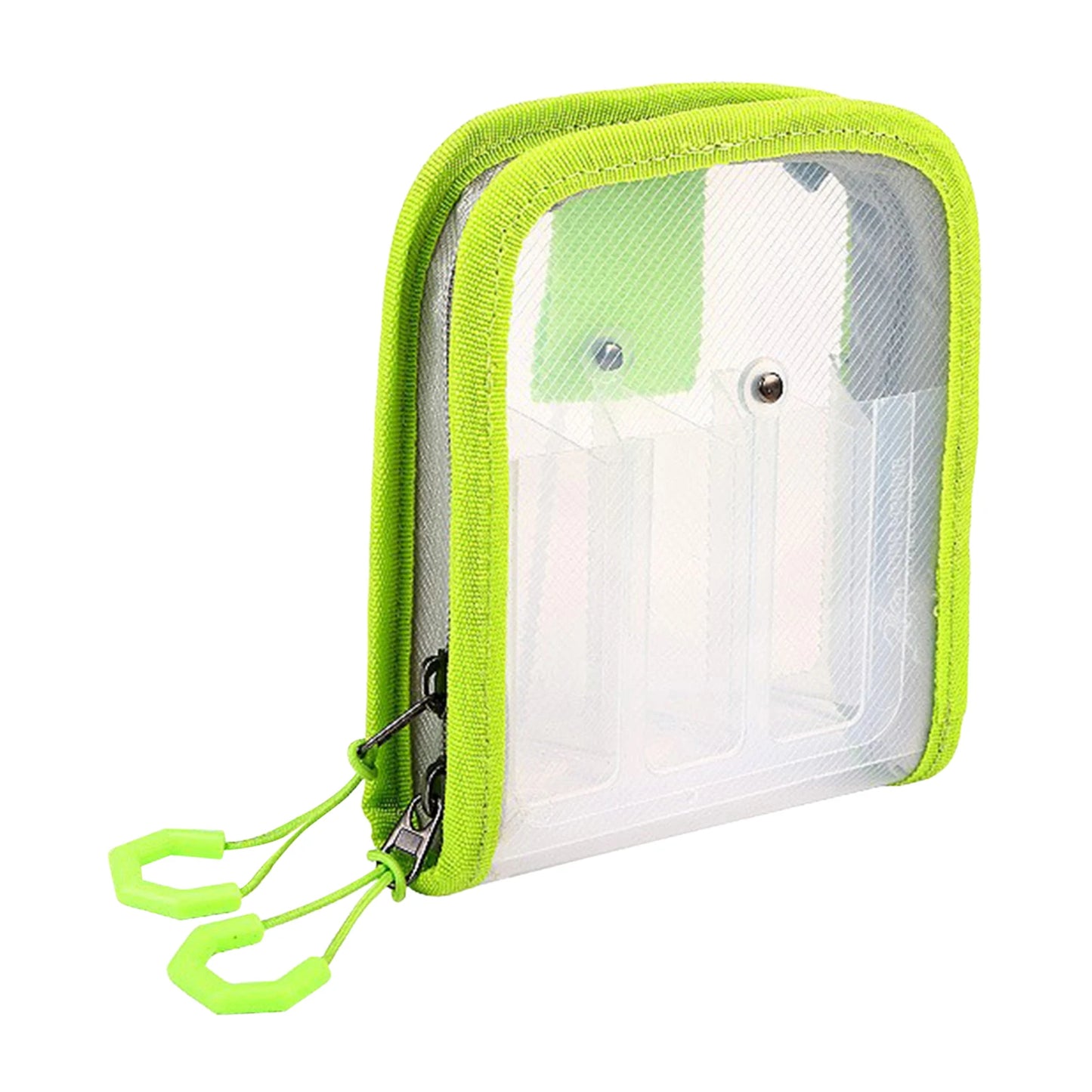 Transparent Lure Fishing Gear Storage Bag Waterproof Portable Squid Jig Lure Hook Storage Case Fishing Accessories Organizer Peaceful Pleasures Health and Wellness Green