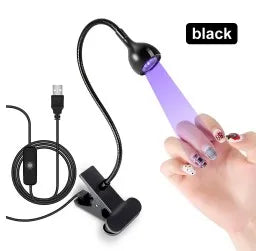 Nail Lamp Drying Device - A nail polish suitable for the quick curing process in nail art and foot care Peaceful Pleasures Health and Wellness black USB