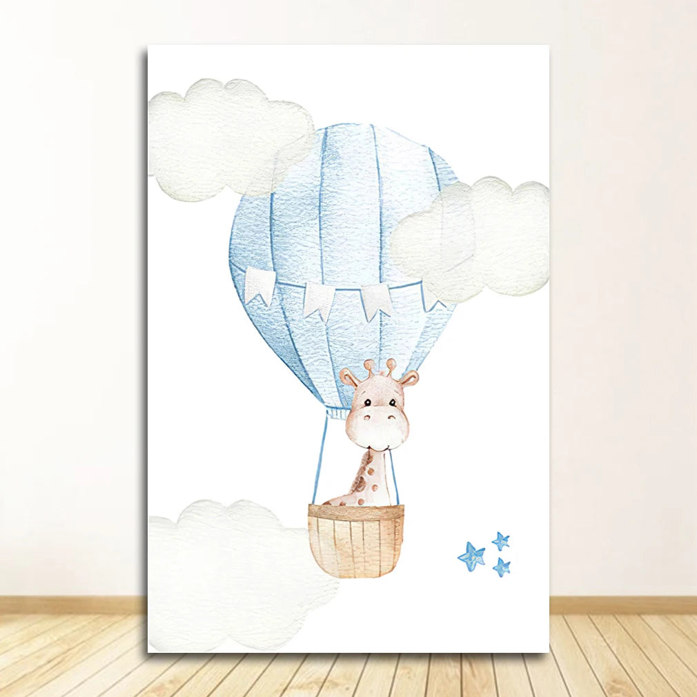 nursery print art decor paintings canvas livingroom Wall pictures for girls baby boy decoration bedroom poster animal Elephant Peaceful Pleasures Health and Wellness 0838XX09 50x70cm Unframed