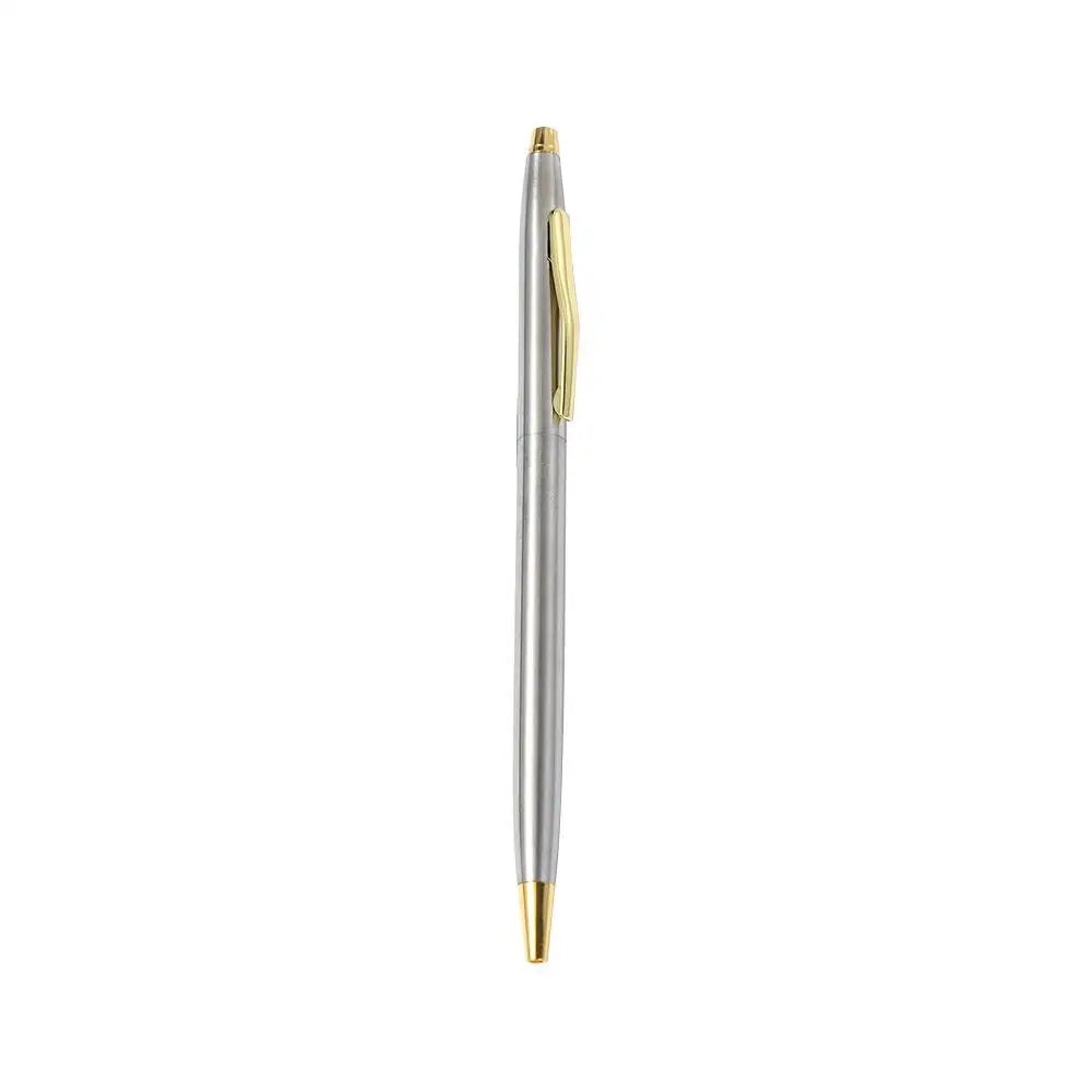 Ink Smooth Black Ink Gift School Office Supply Writing Tools Stationery Ballpoint Pen Metal Pen Sign Pen Gel Pen Peaceful Pleasures Health and Wellness gold silver