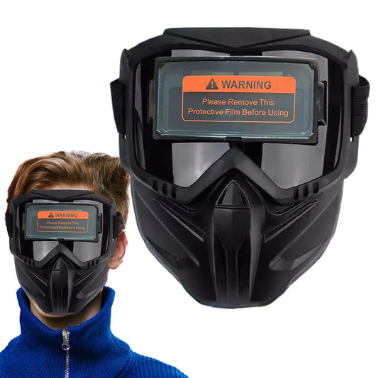 Auto Darkening Welding Helmet | Large View Antiglare Face Shield Welding Helmet Peaceful Pleasures Health and Wellness