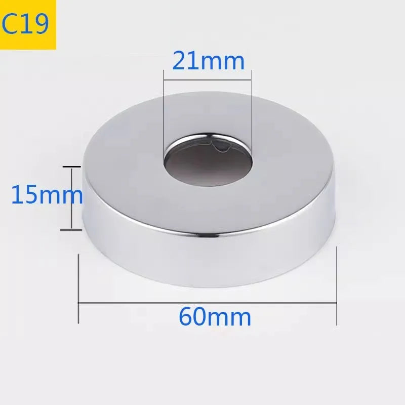 2PCS Stainless Steel Faucet Pipe Decorative Cover 1/2" 3/4" 1"