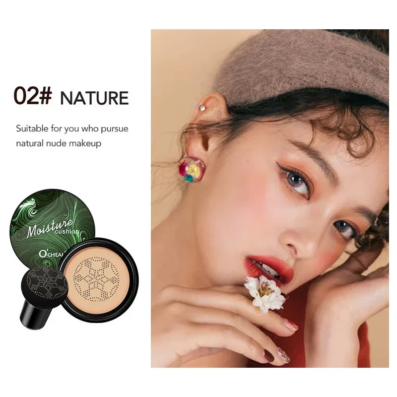 LAIKOU BB Cream Air Cushion Foundation Concealer – Mushroom Puff