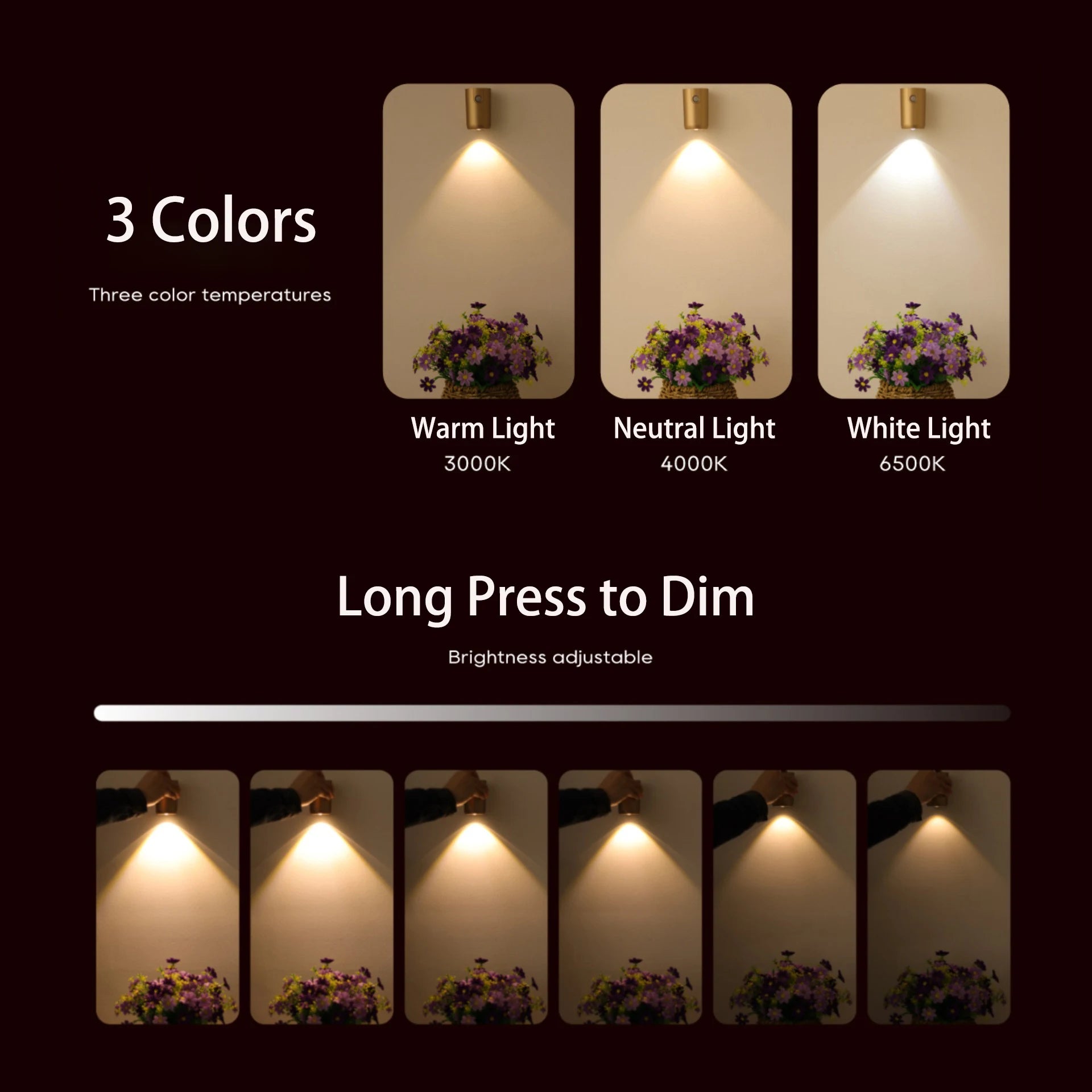 USB Charging Magnetic Induction Door Human Sensing Spotlights Lamp The Atmosphere Aisle Decorative Door Wall Lamp Peaceful Pleasures Health and Wellness