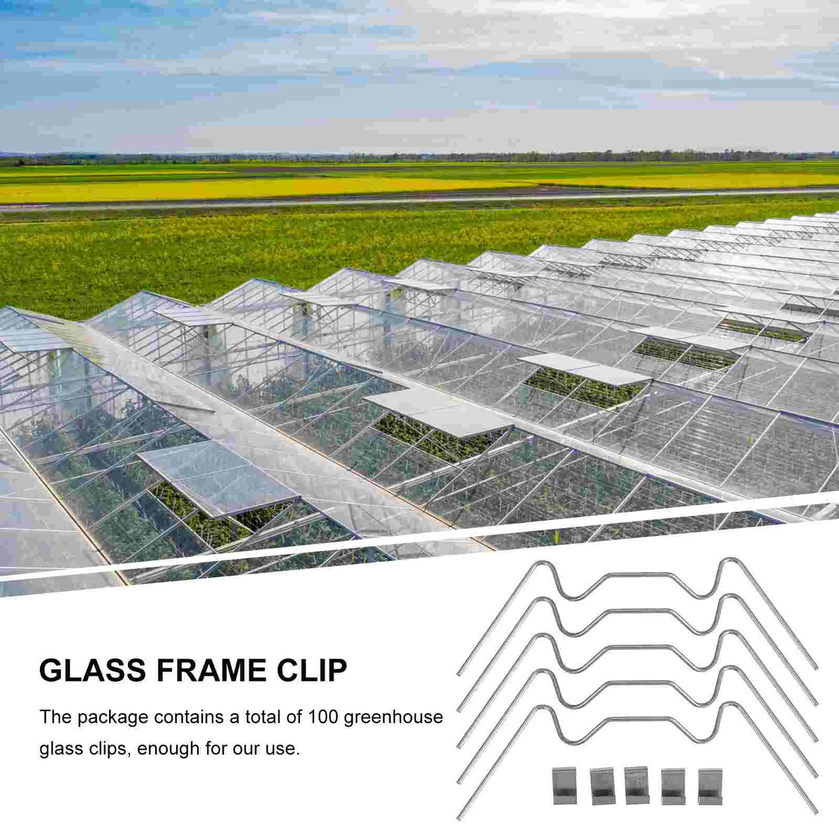 100Pcs Greenhouse Glass Clamps Stainless Steel Clip Frame W Type Clips Fixing Pane Greenhouse Clips Glass Frame Fixing Clamp Peaceful Pleasures Health and Wellness