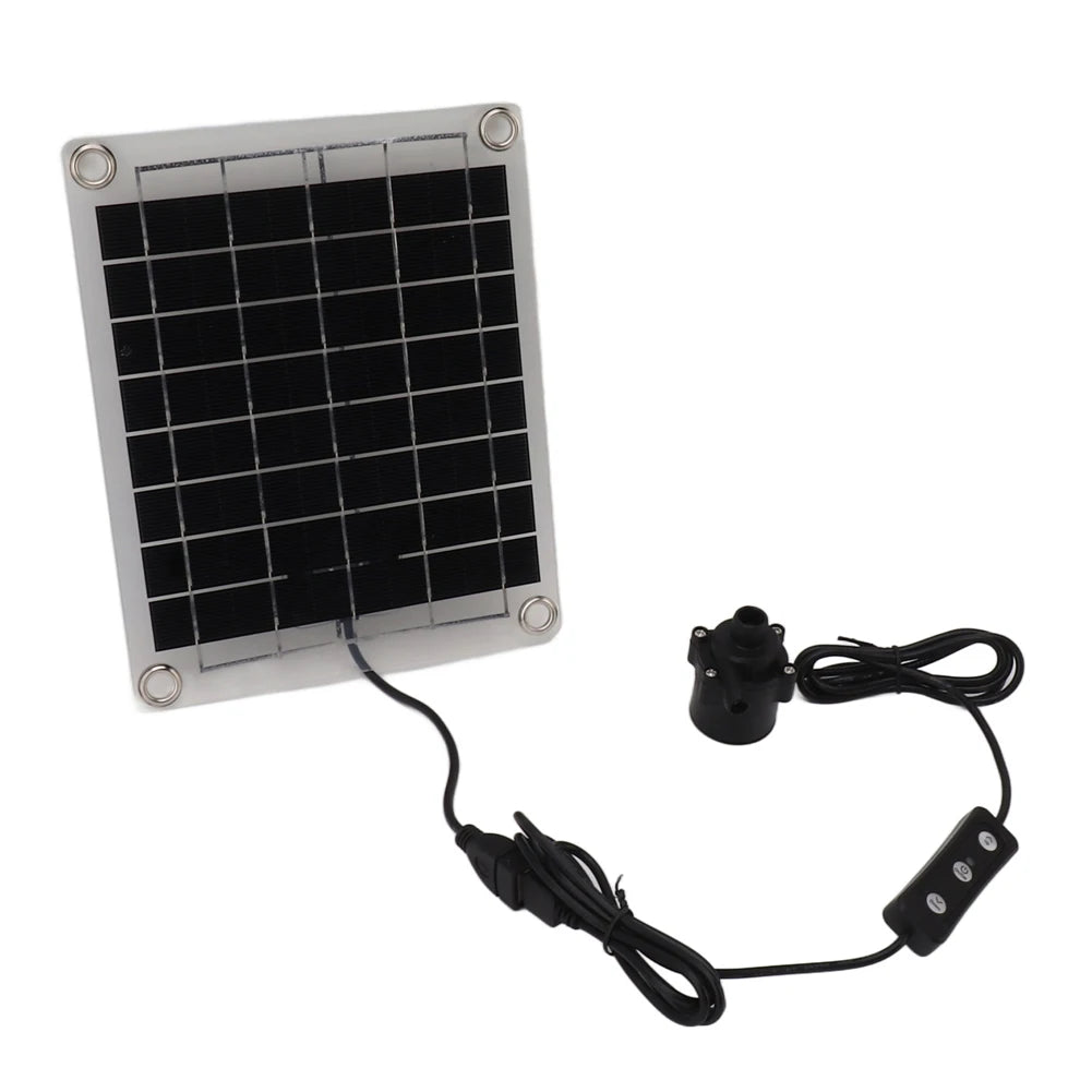 12V 10W Solar Water Pump Garden Decoration Mini Water Pump Watering System Solar Panel Pump with Adjustment Switch Kits for Pond Peaceful Pleasures Health and Wellness