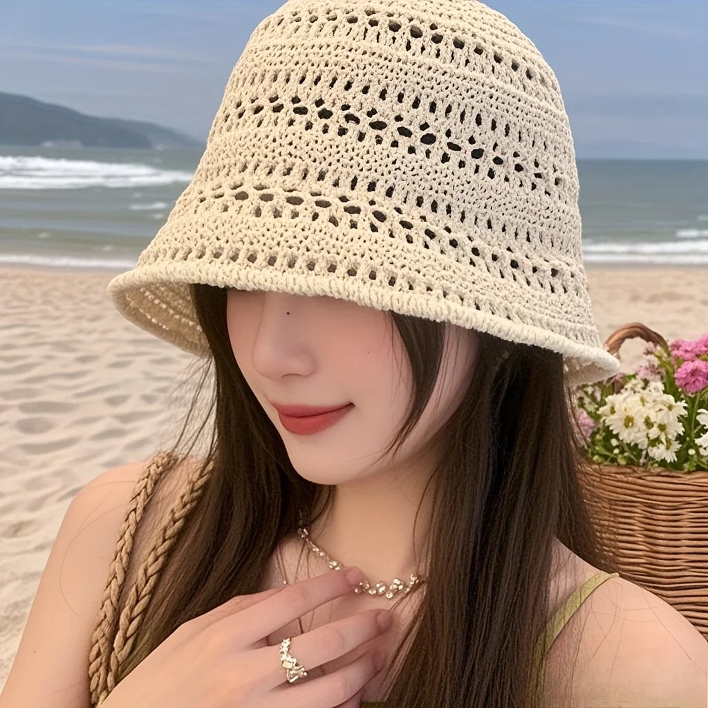 Women's Wide Brim UV Sun Bucket Hat – Beach Travel Hiking