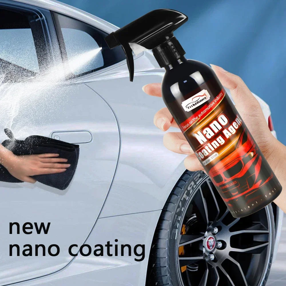 10H Ceramic Car Coating 500ML 9H Nano Liquid Glass Plated Crystal Hydrophobic Waterproof Polishing Paint Hardness Car Polish Wax Peaceful Pleasures Health and Wellness