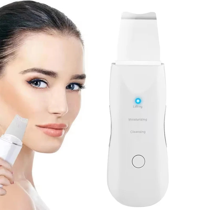 Ultrasonic Skin Facial Cleaner Blackhead Removal Pore Scrubber Face Scrubber with Peeling Feature Beauty & Personal Care Product Peaceful Pleasures Health and Wellness