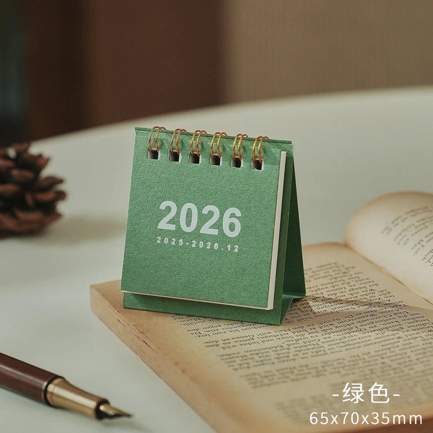 2026 Kawaii Mini Desk Calendar – Daily & Monthly Planner