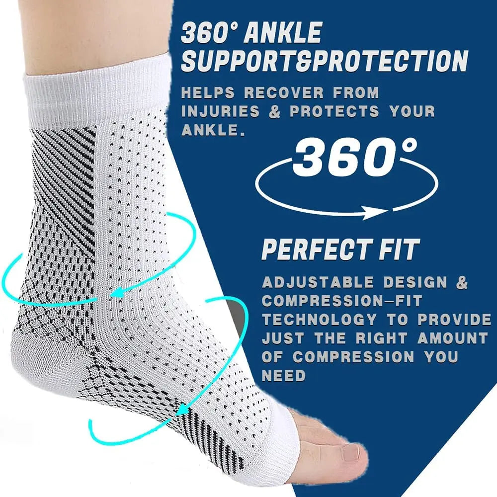 Soothe Socks Neuropathy Pain Relief | Ankle Compression Sleeve Ankle Compression Sleeve Peaceful Pleasures Health and Wellness