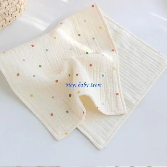 Baby Cotton Burp Cloth | 4-Layer Drool Bib & Face Towel Baby Burp Cloth Peaceful Pleasures Health and Wellness