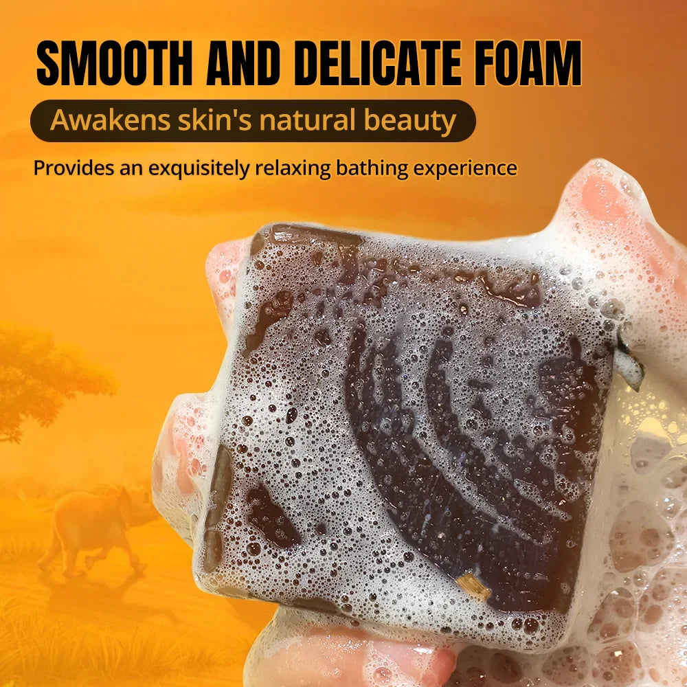 African Black Soap 2-Pack – Shea Butter & Palm Oil Bar Peaceful Pleasures Health and Wellness