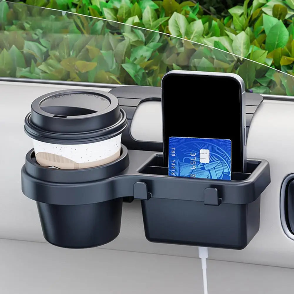 Car Window Hanging Storage Rack – Phone Holder & Cup Mount
