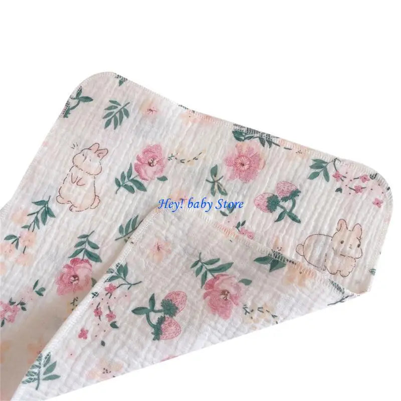 4-Layer Muslin Baby Burp Cloths | Soft Newborn Washcloths