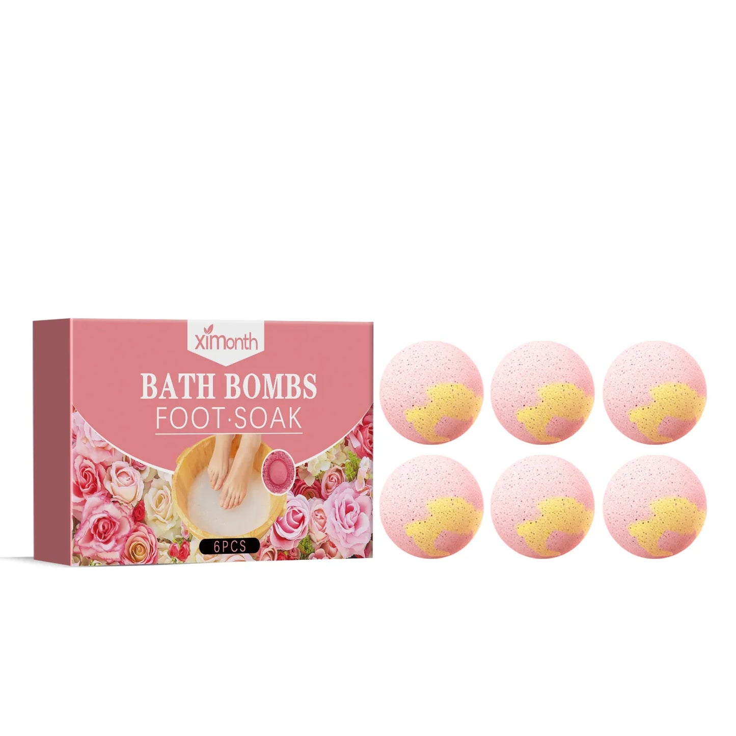 Lavender Foot Bath Bombs – Moisturizing Spa Soak Balls 6/12pc