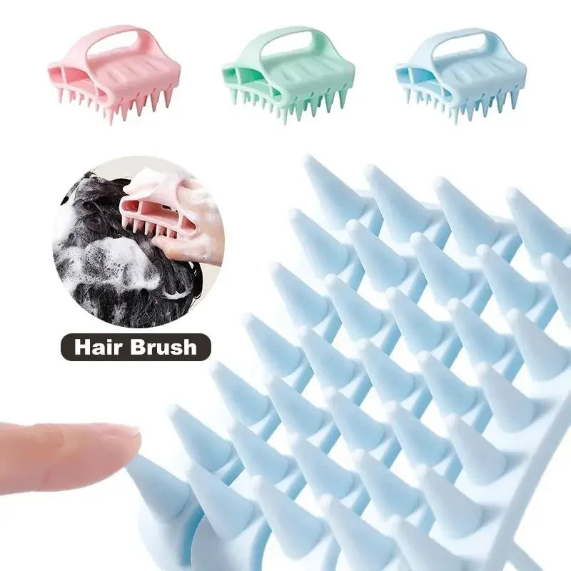 Scalp Massager Shampoo Brush Hair Washing Scalp Brush Soft Silicone Scalp Massager Hair Comb For Dandruff Removal Shampoo Brush Peaceful Pleasures Health and Wellness